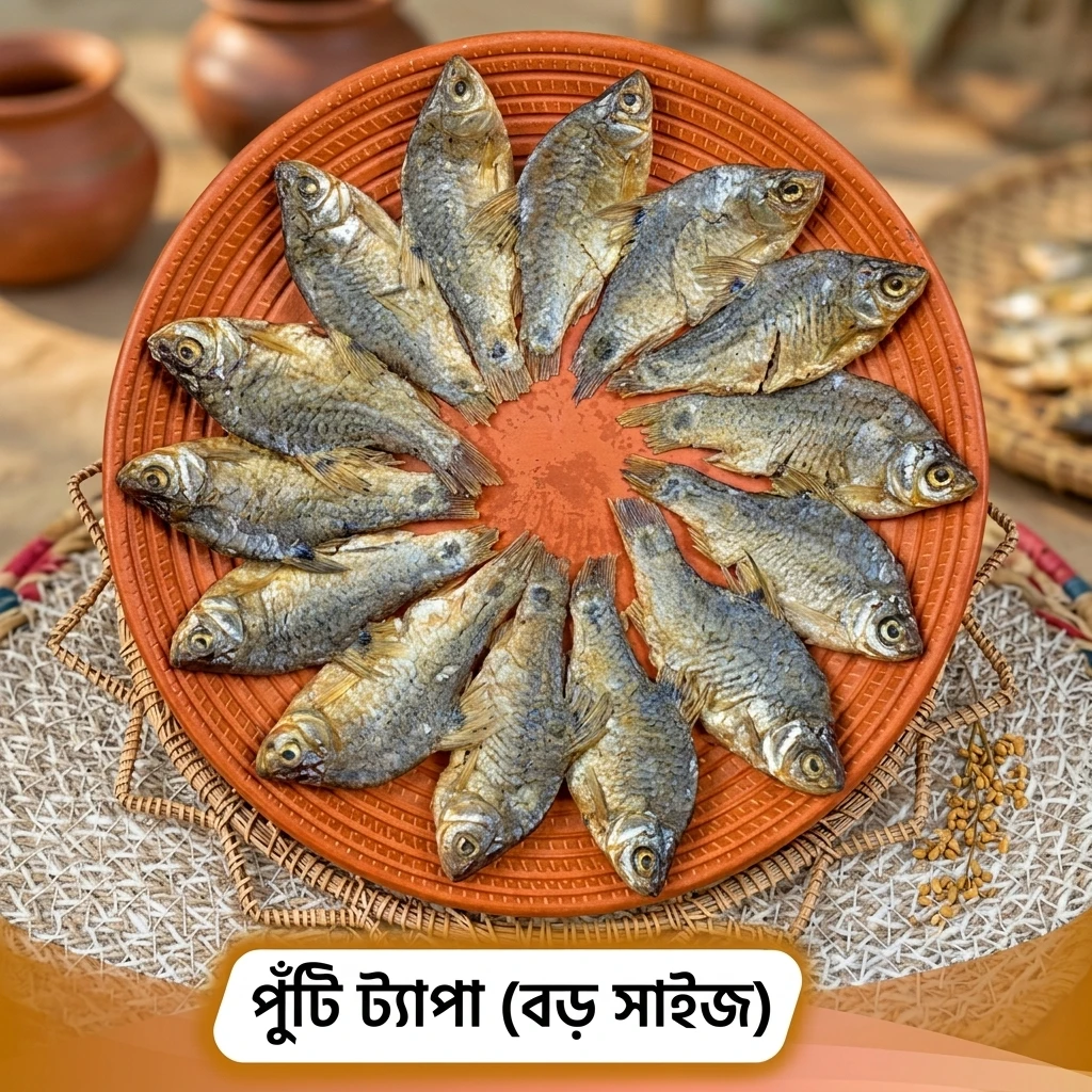 পুঁটি চ্যাপা শুটকি (বড় সাইজ)