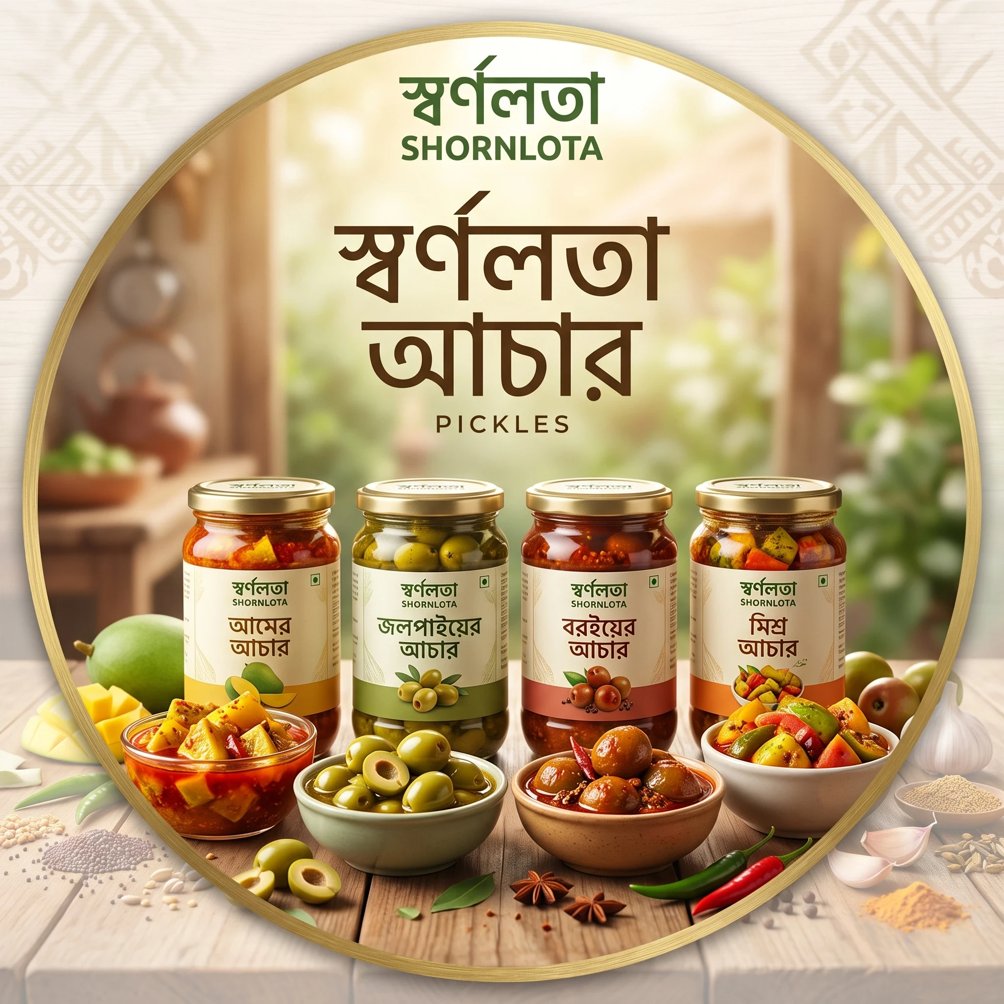কাচা জলপাই আচার